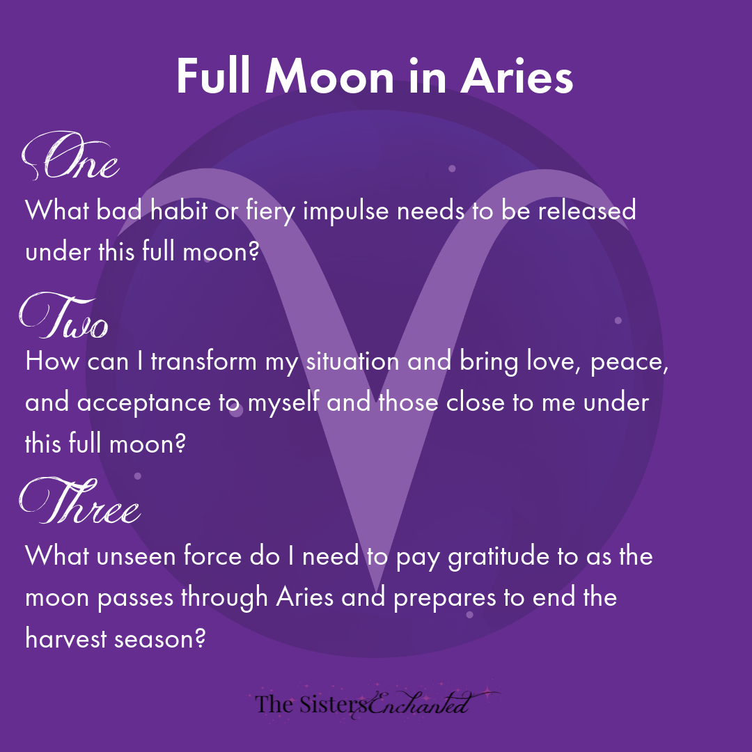 Full Moon in AriesTarot Spread! The Sisters Enchanted