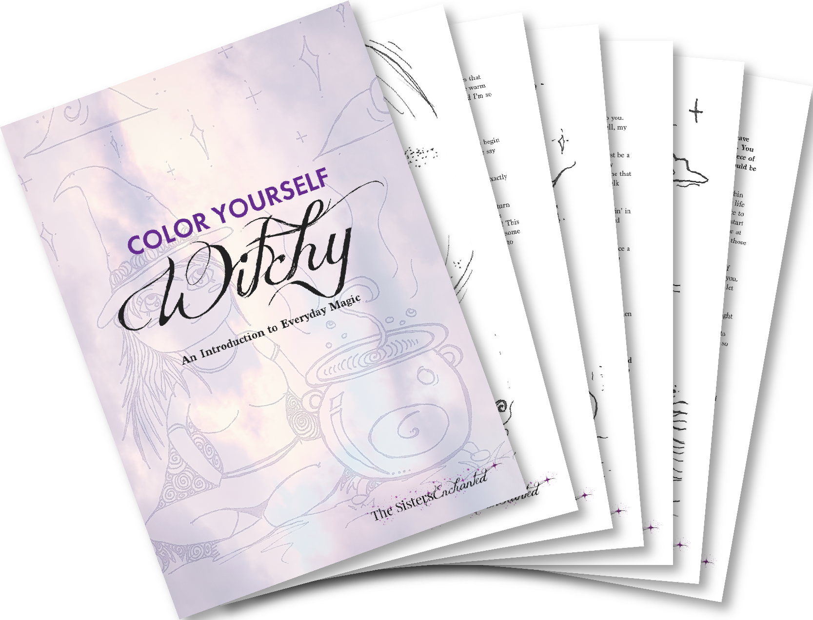 Witch Coloring Book with Everyday Magic Advice