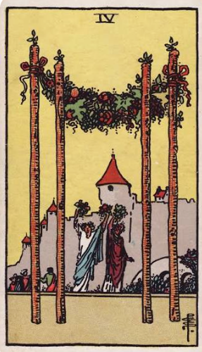 Four of Wands tarot card