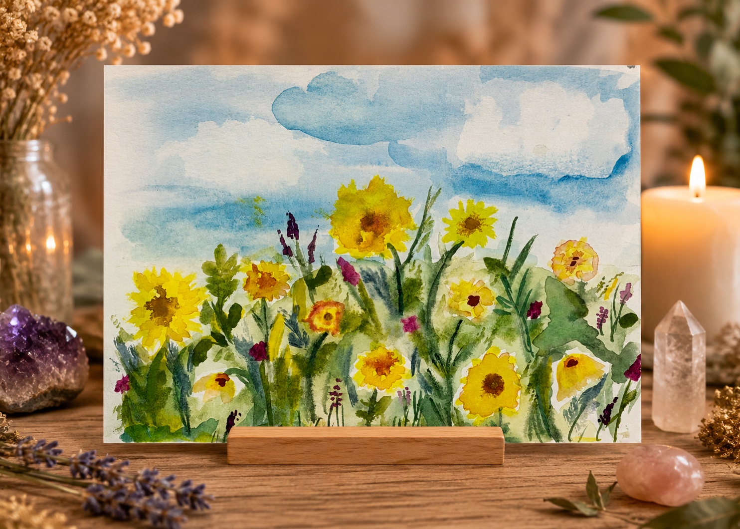 Lughnasadh affirmation card